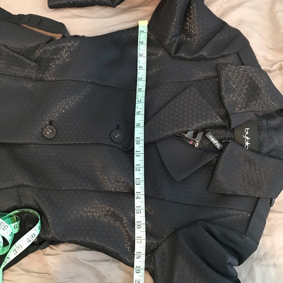 Byblos| Navy Women’s Trench Coat ~ size 8 - Picture 7 of 15